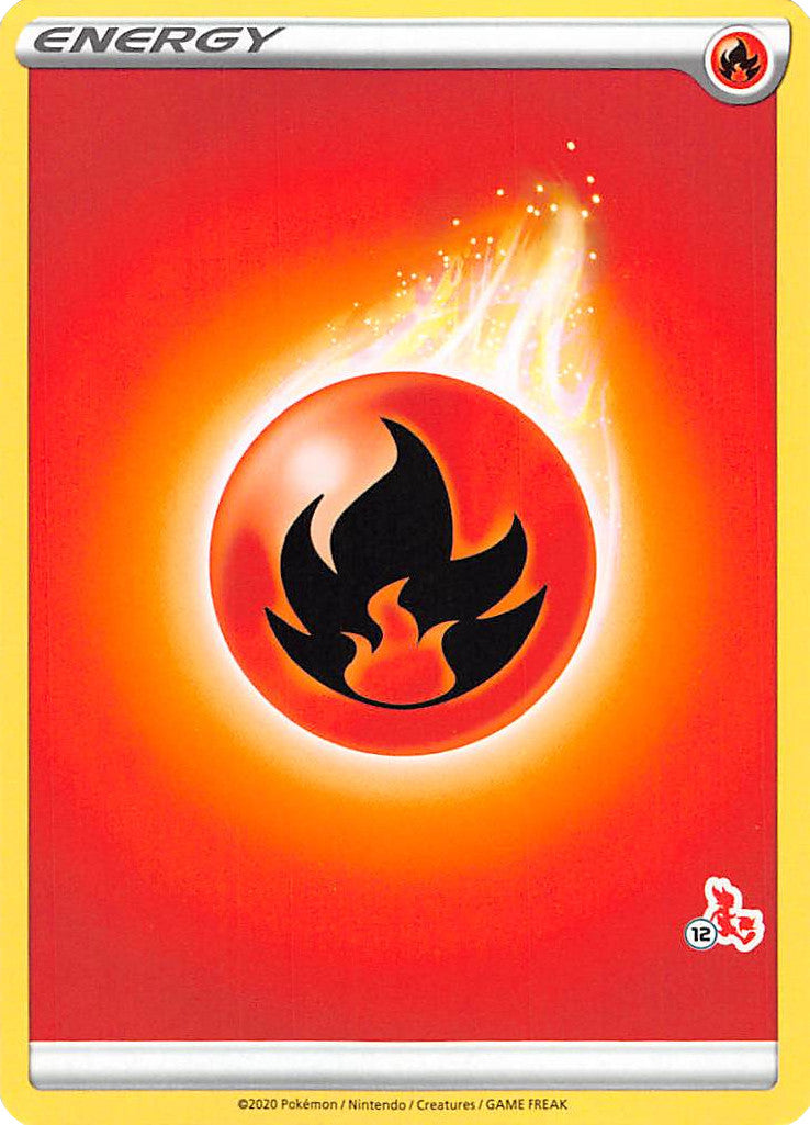 Fire Energy (Cinderace Stamp #12) [Battle Academy 2022] | The Time Vault CA