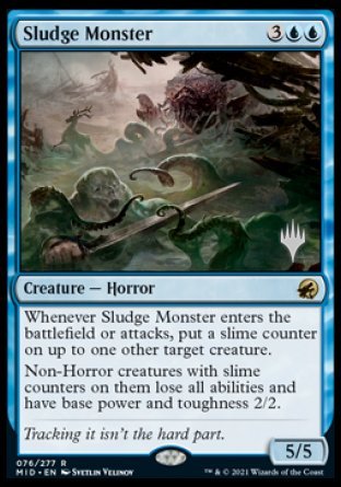 Sludge Monster (Promo Pack) [Innistrad: Midnight Hunt Promos] | The Time Vault CA