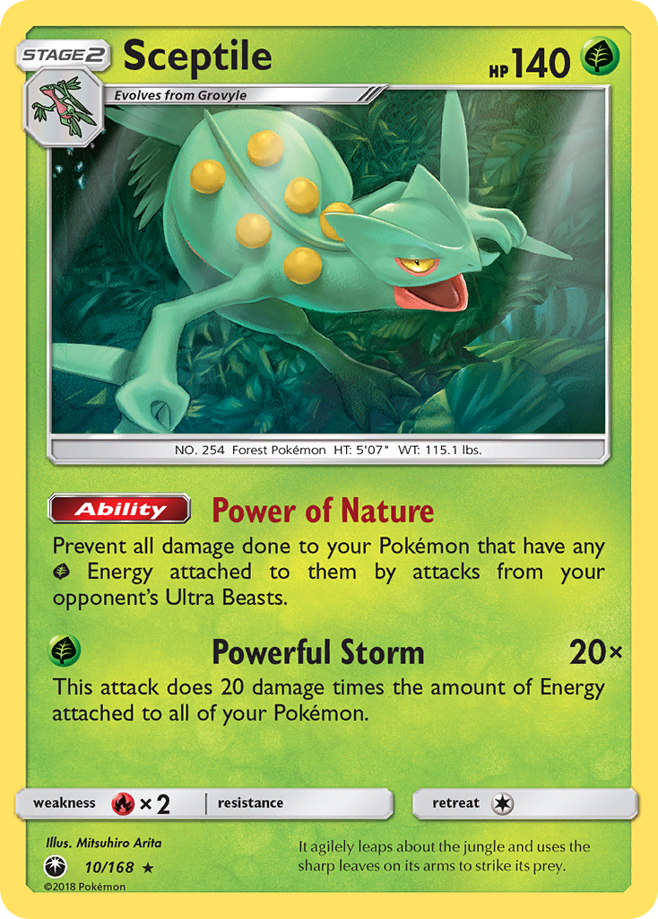 Sceptile (10/168) [Sun & Moon: Celestial Storm] | The Time Vault CA