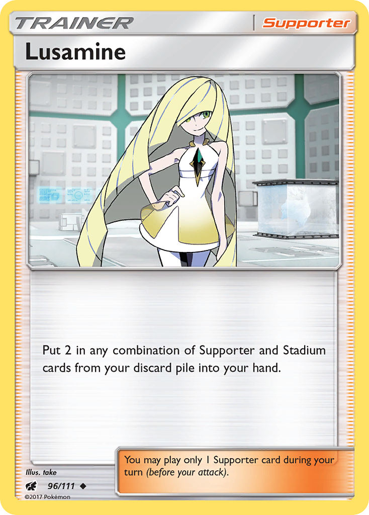 Lusamine (96/111) [Sun & Moon: Crimson Invasion] | The Time Vault CA