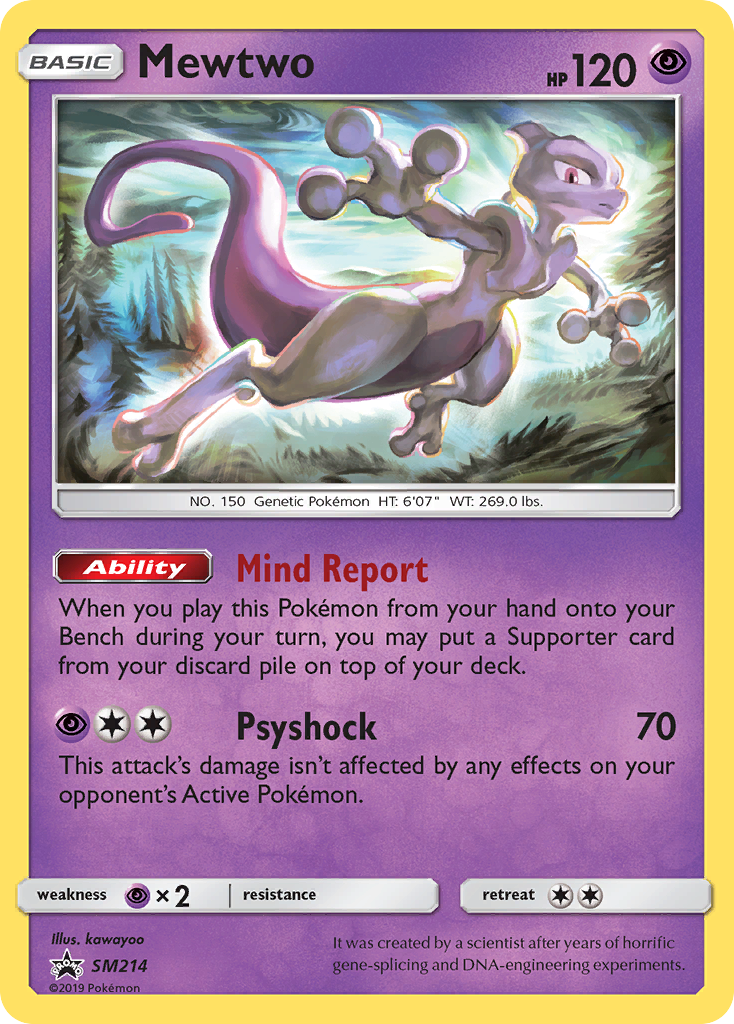 Mewtwo (SM214) [Sun & Moon: Black Star Promos] | The Time Vault CA