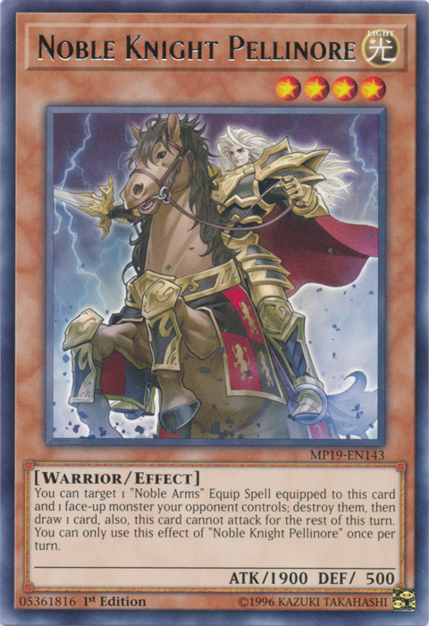 Noble Knight Pellinore [MP19-EN143] Rare | The Time Vault CA