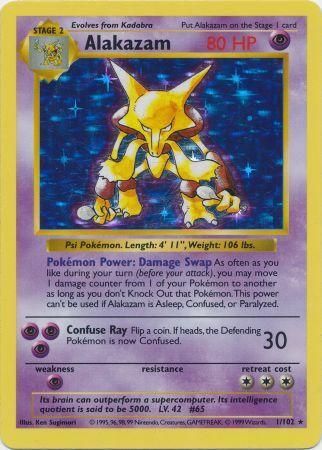 Alakazam (1/102) [Base Set Shadowless Unlimited] | The Time Vault CA