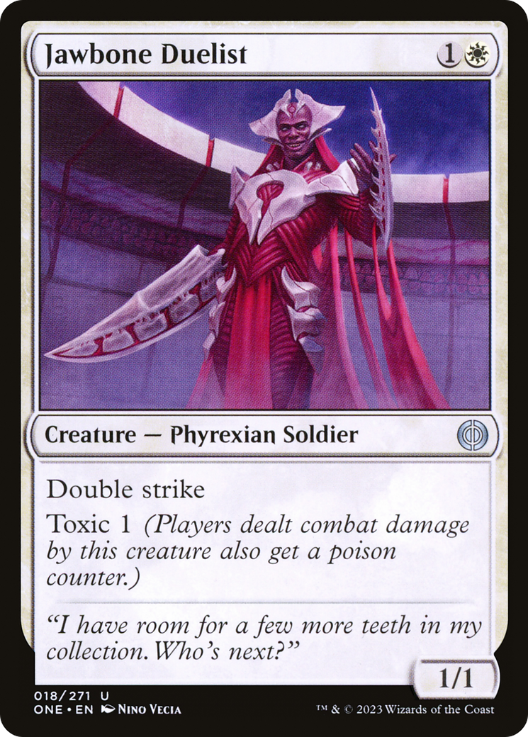 Jawbone Duelist [Phyrexia: All Will Be One] | The Time Vault CA