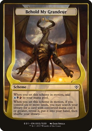 Behold My Grandeur (Archenemy: Nicol Bolas) [Archenemy: Nicol Bolas Schemes] | The Time Vault CA