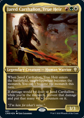 Jared Carthalion, True Heir (Foil Etched) [Commander Legends] | The Time Vault CA