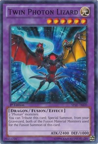 Twin Photon Lizard [SP14-EN020] Starfoil Rare | The Time Vault CA