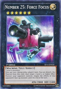 Number 25: Force Focus [SP14-EN026] Starfoil Rare | The Time Vault CA