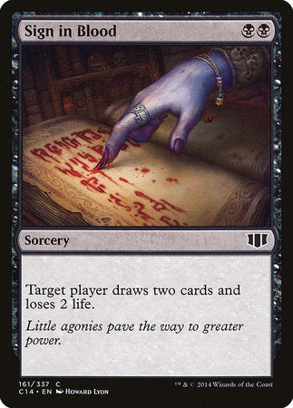 Sign in Blood [Commander 2014] | The Time Vault CA