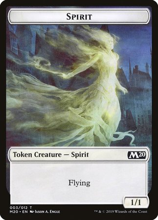 Spirit Token [Core Set 2020 Tokens] | The Time Vault CA