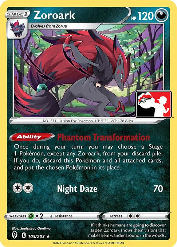 Zoroark (103/203) [Prize Pack Series One] | The Time Vault CA