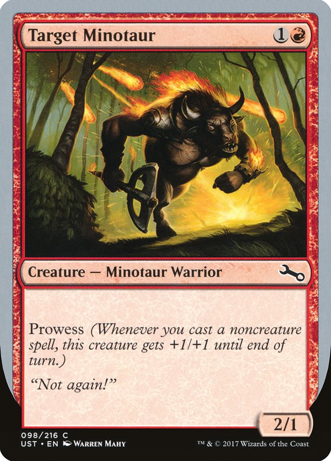 Target Minotaur (Fire Art) [Unstable] | The Time Vault CA