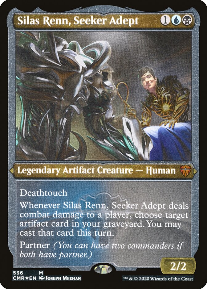 Silas Renn, Seeker Adept (Foil Etched) [Commander Legends] | The Time Vault CA