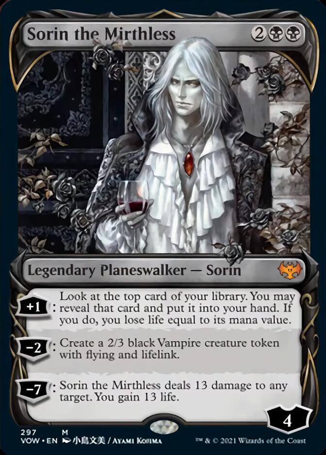 Sorin the Mirthless (Showcase Fang Frame) [Innistrad: Crimson Vow] | The Time Vault CA