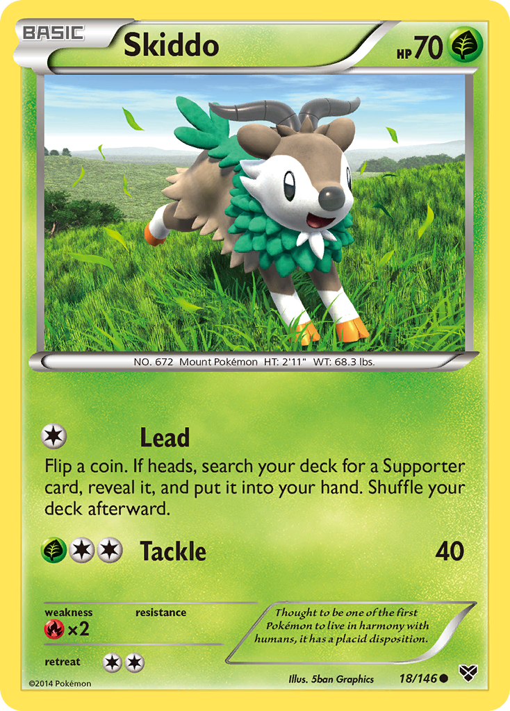 Skiddo (18/146) [XY: Base Set] | The Time Vault CA