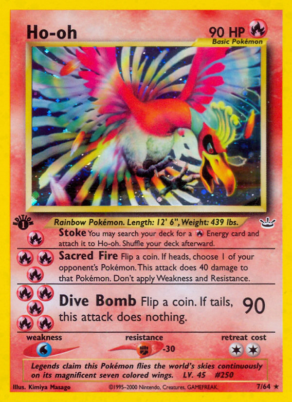 Ho-oh (7/64) [Neo Revelation 1st Edition] | The Time Vault CA