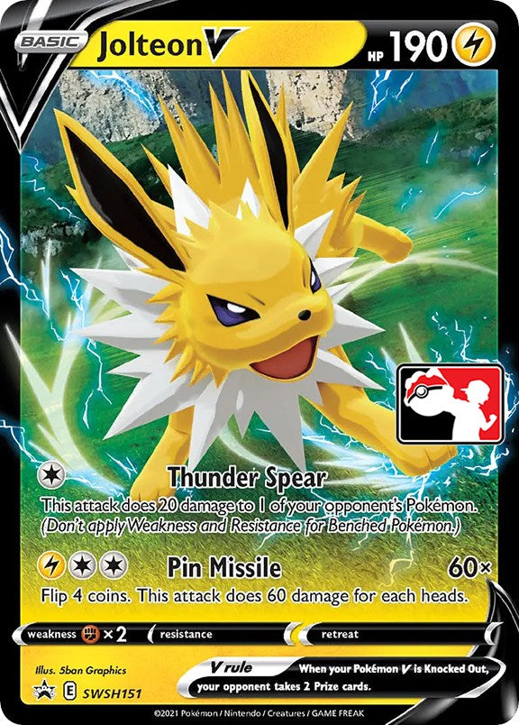 Jolteon V (SWSH151) [Prize Pack Series One] | The Time Vault CA