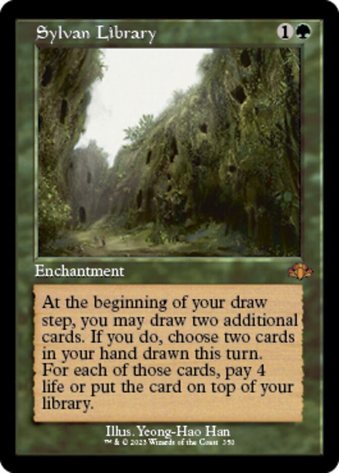 Sylvan Library (Retro) [Dominaria Remastered] | The Time Vault CA