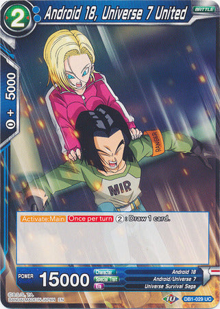 Android 18, Universe 7 United (DB1-029) [Dragon Brawl] | The Time Vault CA
