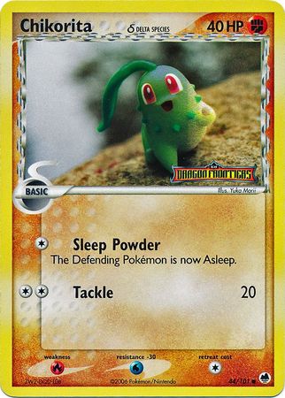 Chikorita (44/101) (Delta Species) (Stamped) [EX: Dragon Frontiers] | The Time Vault CA