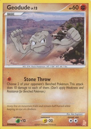 Geodude (1/11) [Diamond & Pearl: Trainer Kit - Lucario] | The Time Vault CA