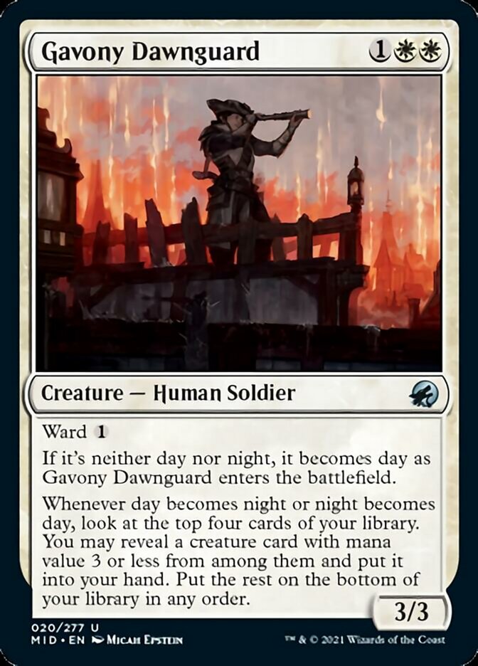 Gavony Dawnguard [Innistrad: Midnight Hunt] | The Time Vault CA