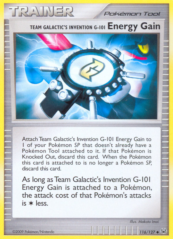 Team Galactic's Invention G-101 Energy Gain (116/127) [Platinum: Base Set] | The Time Vault CA