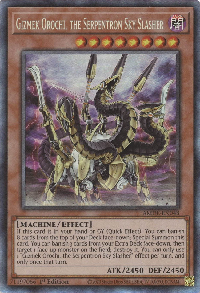 Gizmek Orochi, the Serpentron Sky Slasher [AMDE-EN048] Collector's Rare | The Time Vault CA