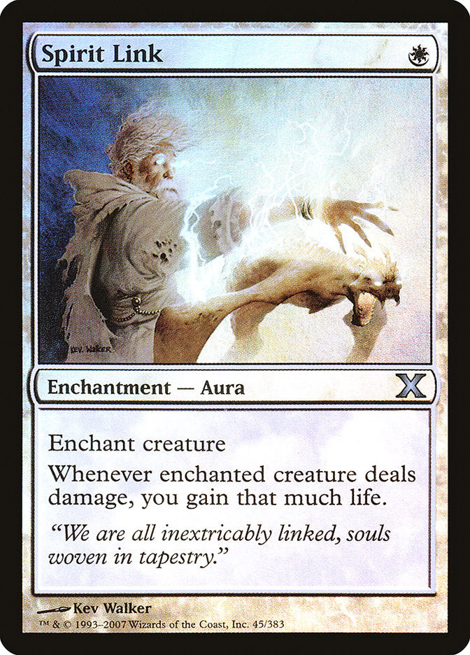 Spirit Link (Premium Foil) [Tenth Edition] | The Time Vault CA