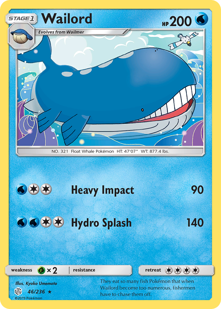 Wailord (46/236) [Sun & Moon: Cosmic Eclipse] | The Time Vault CA