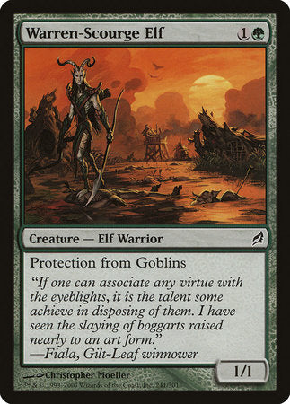 Warren-Scourge Elf [Lorwyn] | The Time Vault CA