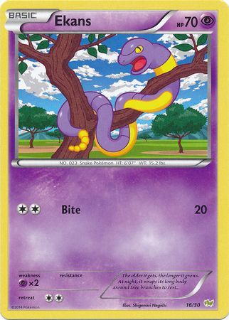 Ekans (16/30) [XY: Trainer Kit - Noivern] | The Time Vault CA