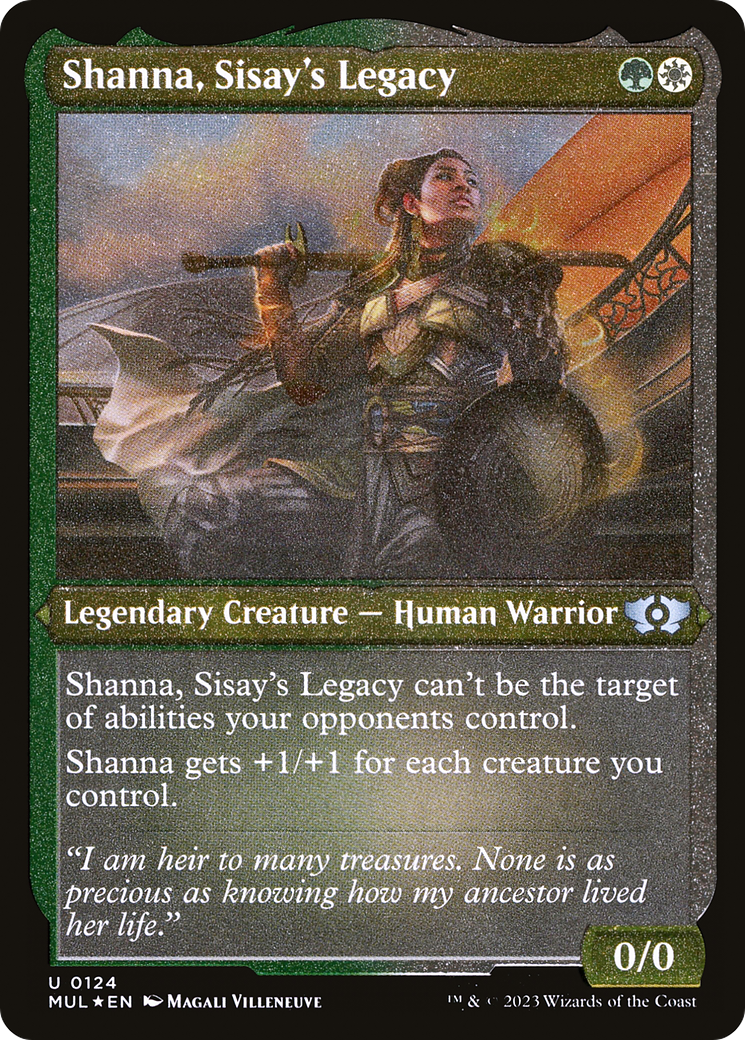 Shanna, Sisay's Legacy (Foil Etched) [Multiverse Legends] | The Time Vault CA