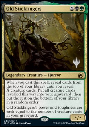 Old Stickfingers (Promo Pack) [Innistrad: Midnight Hunt Promos] | The Time Vault CA