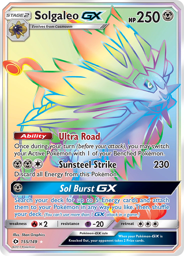 Solgaleo GX (155/149) [Sun & Moon: Base Set] | The Time Vault CA