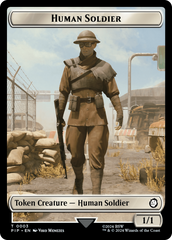 Food (0013) // Human Soldier Double-Sided Token [Fallout Tokens] | The Time Vault CA
