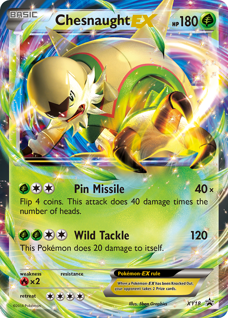 Chesnaught EX (XY18) [XY: Black Star Promos] | The Time Vault CA