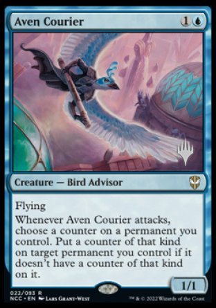 Aven Courier (Promo Pack) [Streets of New Capenna Commander Promos] | The Time Vault CA