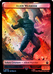 Dalek // Alien Warrior Double-Sided Token (Surge Foil) [Doctor Who Tokens] | The Time Vault CA