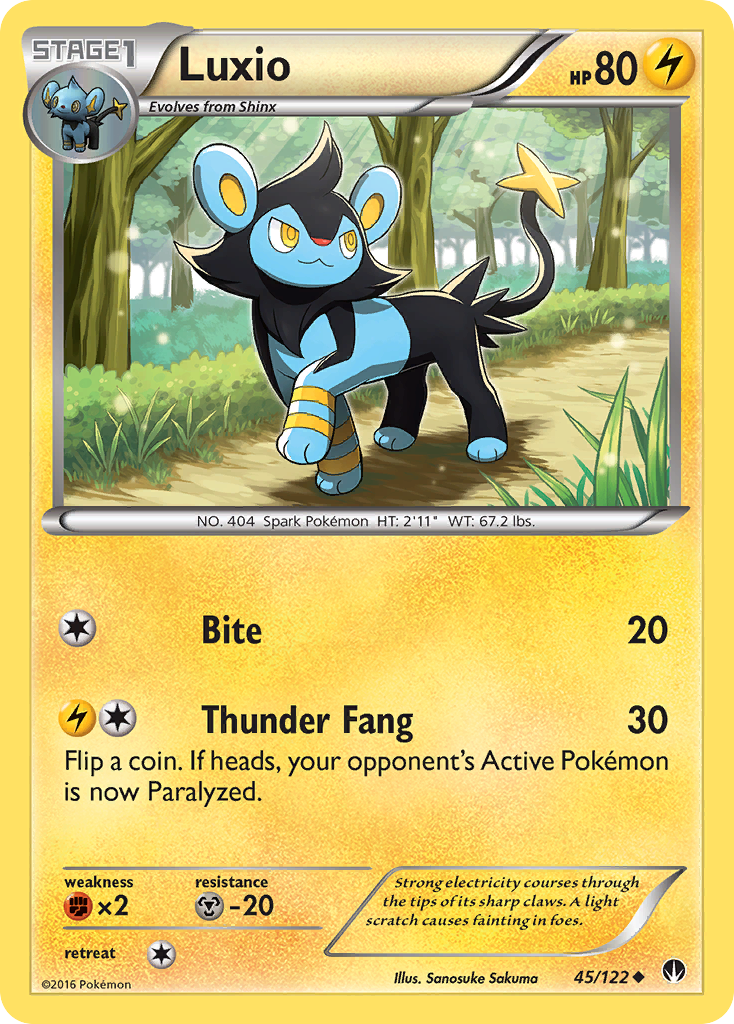 Luxio (45/122) [XY: BREAKpoint] | The Time Vault CA