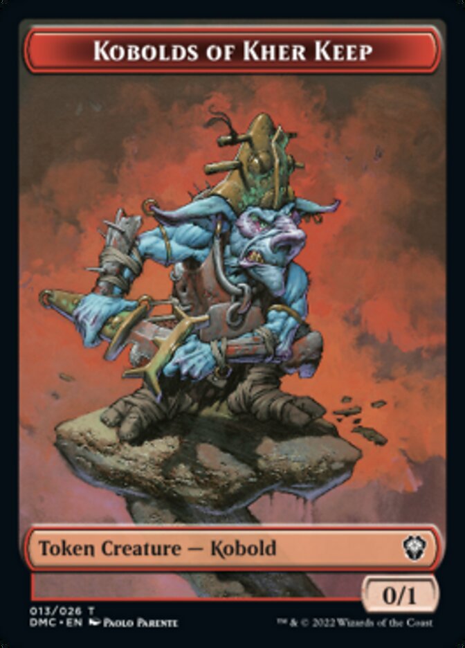 Saproling // Kobolds of Kher Keep Double-sided Token [Dominaria United Tokens] | The Time Vault CA