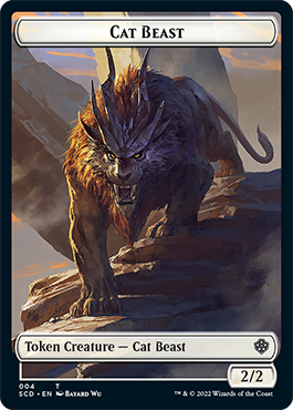 Elf Warrior // Cat Beast Double-Sided Token [Starter Commander Decks] | The Time Vault CA