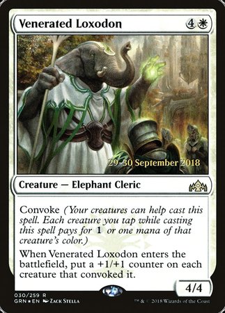 Venerated Loxodon [Guilds of Ravnica Promos] | The Time Vault CA