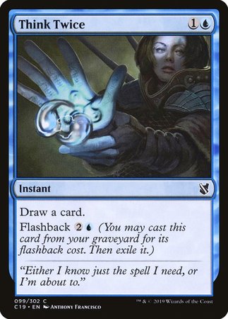 Think Twice [Commander 2019] | The Time Vault CA