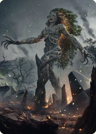 Titania, Gaea Incarnate Art Card [The Brothers' War Art Series] | The Time Vault CA