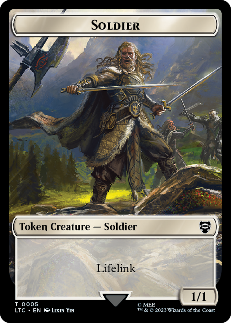 Soldier // Food Token [The Lord of the Rings: Tales of Middle-Earth Commander Tokens] | The Time Vault CA