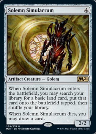 Solemn Simulacrum [Core Set 2021] | The Time Vault CA