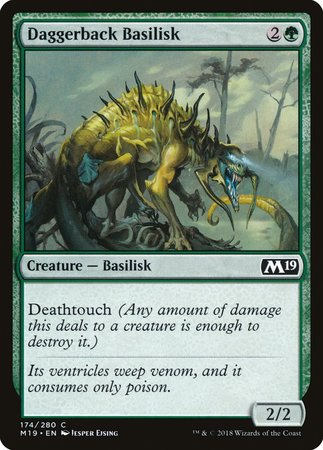 Daggerback Basilisk [Core Set 2019] | The Time Vault CA