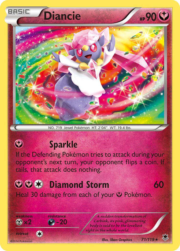 Diancie (71/119) [XY: Phantom Forces] | The Time Vault CA