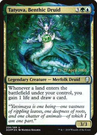 Tatyova, Benthic Druid [Dominaria Promos] | The Time Vault CA